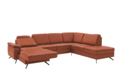 Kollektion Kraft Wohnlandschaft mit Sitz- und Rückenbezug aus Leder Kathi