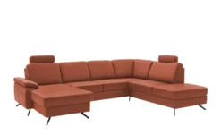 Kollektion Kraft Wohnlandschaft mit Sitz- und Rückenbezug aus Leder Kathi