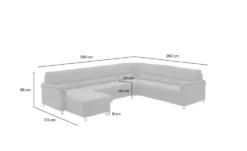 Kollektion Kraft Wohnlandschaft mit Boxspringpolsterung Donald
