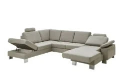 Kollektion Kraft Wohnlandschaft mit Sitz- und Rückenbezug aus Echtleder Samu-L
