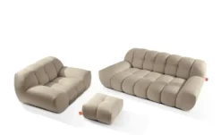 KONSIMO Polstermöbel 3er-Set in Bubble Optik Vena
