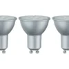 LED 3-er Pack GU10/ 6,5W, silber