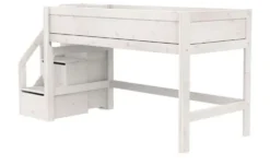 Lifetime halbhohes Bett mit Treppe 120cm