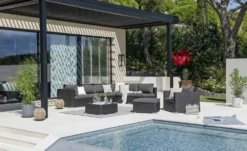 Loungetisch mit Glasplatte Casablanca