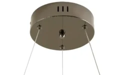 Meisterleuchten LED-Krone 6-flammig, schwarzchrom/Rauchglas