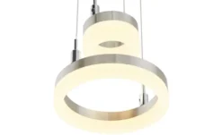 Meisterleuchten LED-Pendelleuchte, 2-flammig, nickel matt