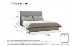 Miuform Polsterbett gemustert