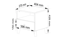 Nachttisch 40 cm breit