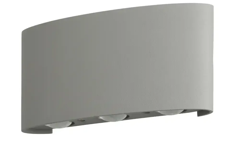 Paul Neuhaus LED-Aussenwandleuchte,6-flammig, silberfarben