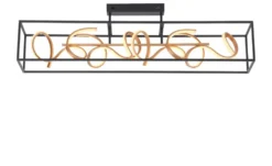 Paul Neuhaus LED-Deckenleuchte schwarz/goldfarben