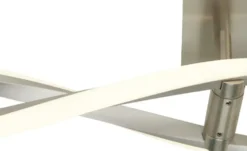 Paul Neuhaus LED-Deckenleuchte, 2-flammig, geschwungen, Nickel-matt