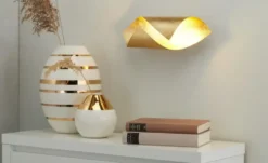 Paul Neuhaus LED-Wandleuchte, Blattgold-Optik