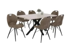 Polsterstuhl 2er-Set mit Griff