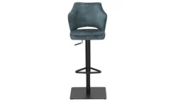Primo Barhocker in samtigem Velours Ginger