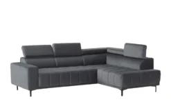 Primo Ecksofa aus Mikrofaser Carrara