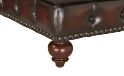 Primo Ecksofa Bezug aus Echtleder Chesterfield