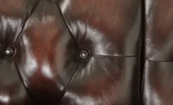 Primo Ecksofa Bezug aus Echtleder Chesterfield
