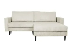 Primo Ecksofa trendiger Cordstoff Livorno