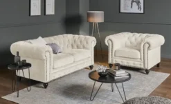 Primo Sessel Chesterfield Stoff