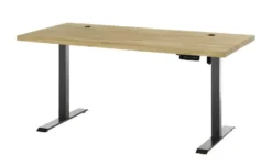Schreibtisch mit Massivholzplatte