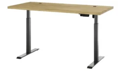 Schreibtisch mit Massivholzplatte