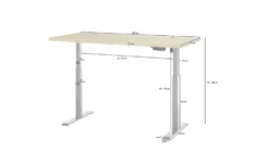 Schreibtisch mit Massivholzplatte