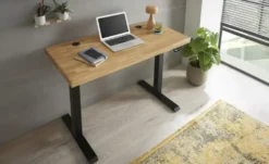 Schreibtisch mit Massivholzplatte