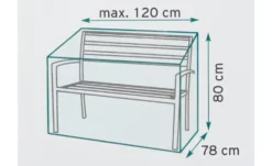 Schutzhülle für 2-Sitzer Bank