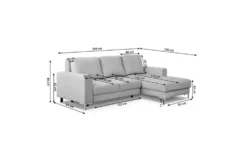 Selsey Ecksofa mit Schlaffunktion Mokpeo