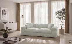 smart Big Sofa in modernem Cord Lianea