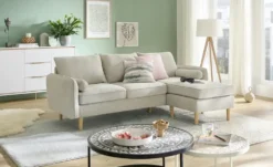 Sofa mit Hocker