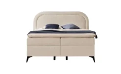 S-STYLE Boxbett mit Bettkasten, Bouclé-Stoff Sonna