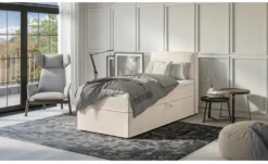 S-STYLE Boxbett mit Stauraum und Topper, H3 Uma