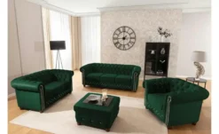 S-STYLE Chesterfield Polstergarnitur 2+1 Cleo Blink