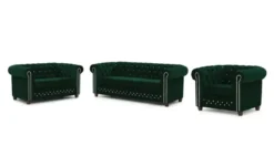 S-STYLE Chesterfield Polstergarnitur 2+1 Cleo Blink