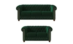S-STYLE Chesterfield Polstergarnitur 3+2 Cleo Blink