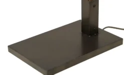 Stehleuchte, 1-flammig, Holz/ Metall schwarz