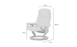 Stressless Relaxsessel mit Hocker Leder Consul