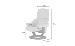 Stressless Relaxsessel mit Hocker Reno