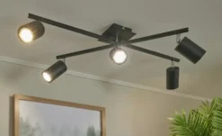 Trio Deckenspot, 5-flammig, schwarz