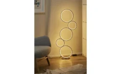Trio LED-Stehleuchte, Schwarz, Kreise