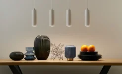 Trio Pendelleuchte, 4-flammig, weiß