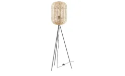 Trio Stehleuchte, 1-flammig, Sisal braun