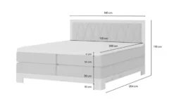 Twist Refresh Boxspringbett teilmassiv Endo