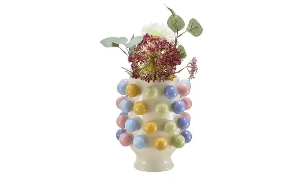 Vase mit Kugeln