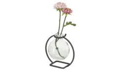 Vase mit Metallständer