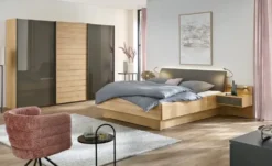 Wohnwert Schwebetürenschrank teilmassiv