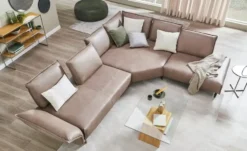 W.SCHILLIG Ecksofa aus Echtleder