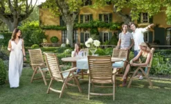 Yorkshire Klappsessel aus Teakholz Cambridge Premium